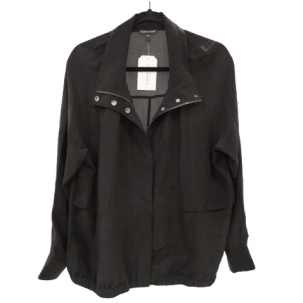Eileen Fisher Silk Zip Jacket